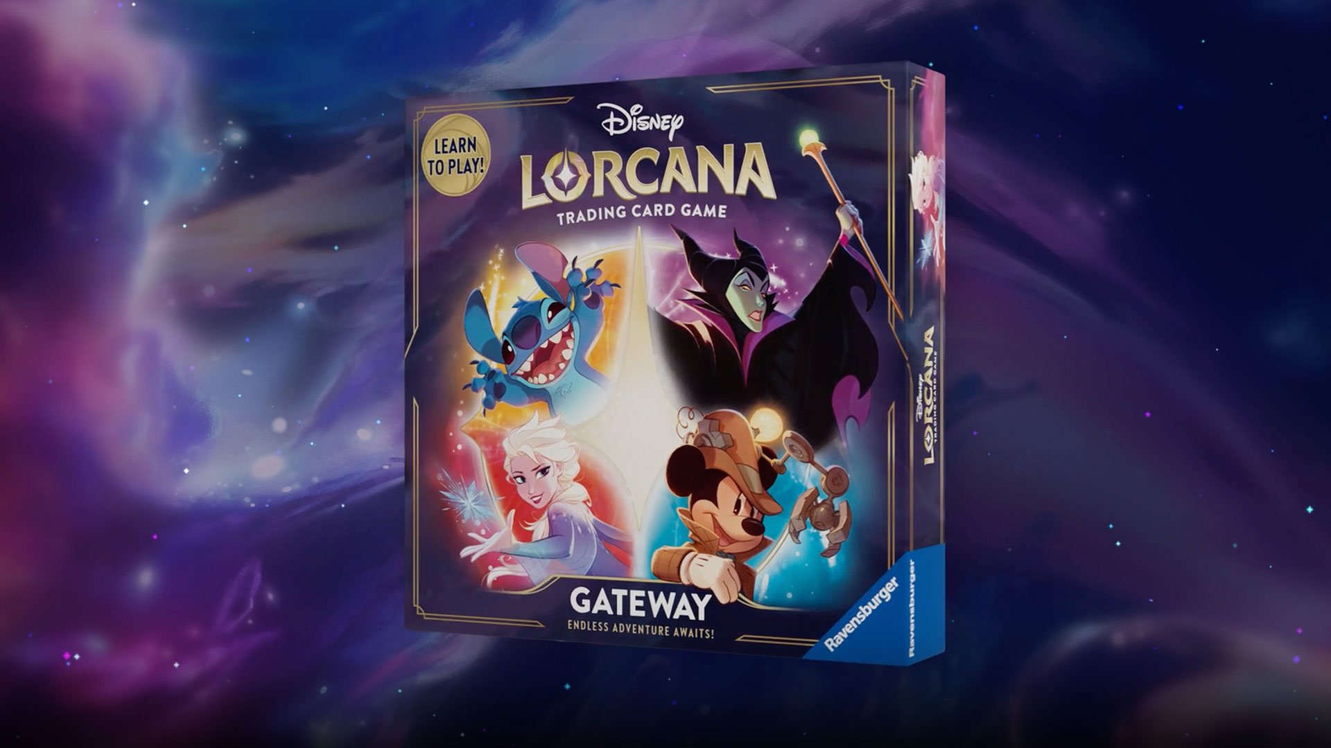 Video thumbnail of the Disney Lorcana Gateway Trading Card Game box