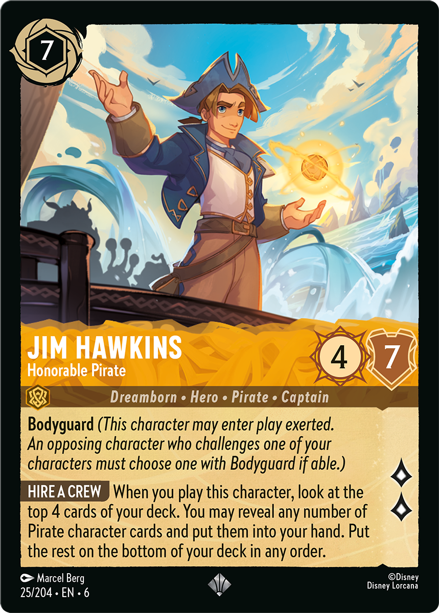 Image of Jim Hawkins - Honorable Pirate card