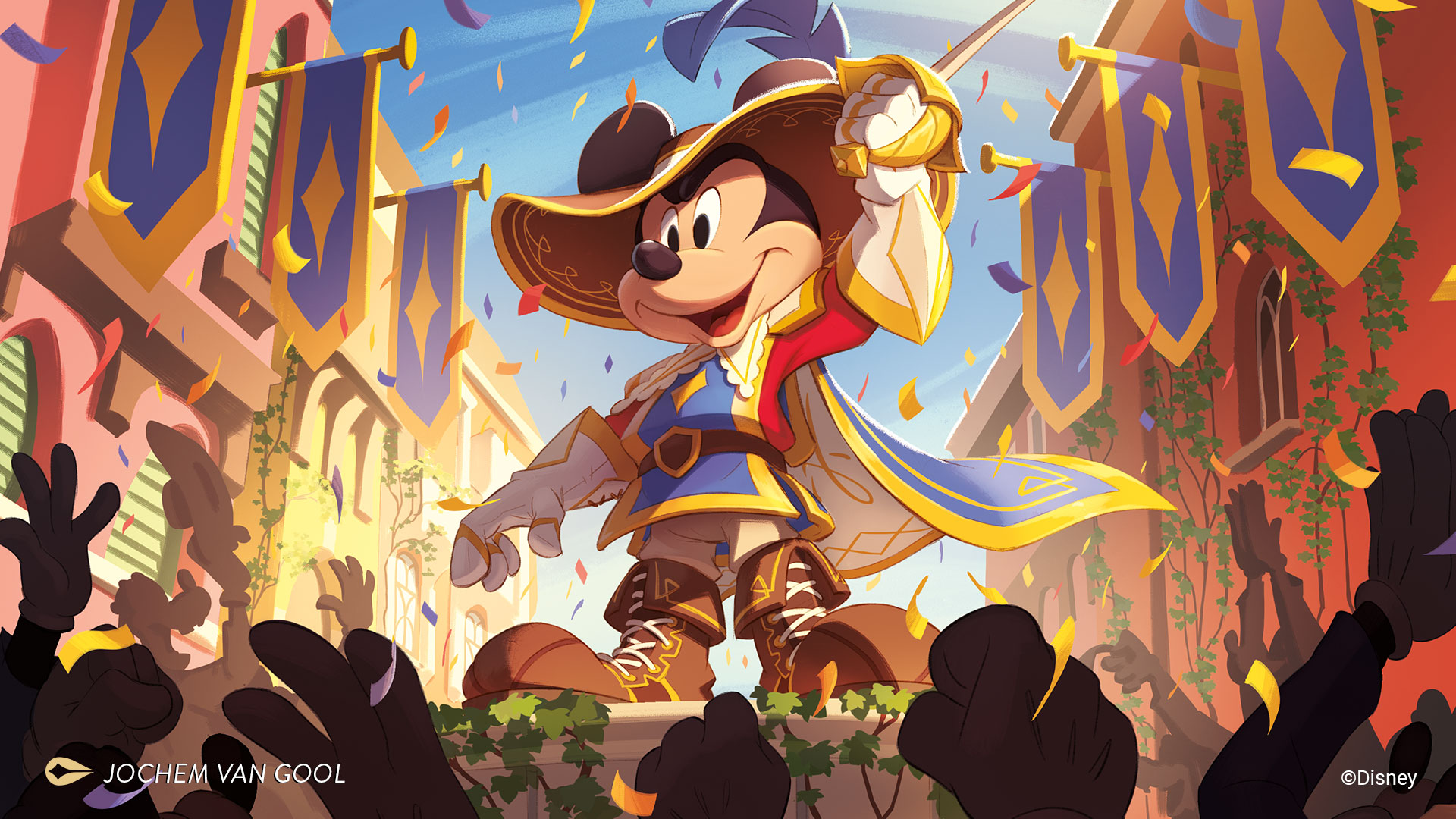 Mickey Mouse, Musketeer Captain art